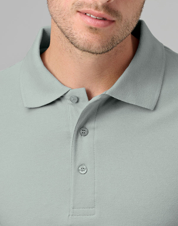 Mens cotton stretch polo [53-PS55]