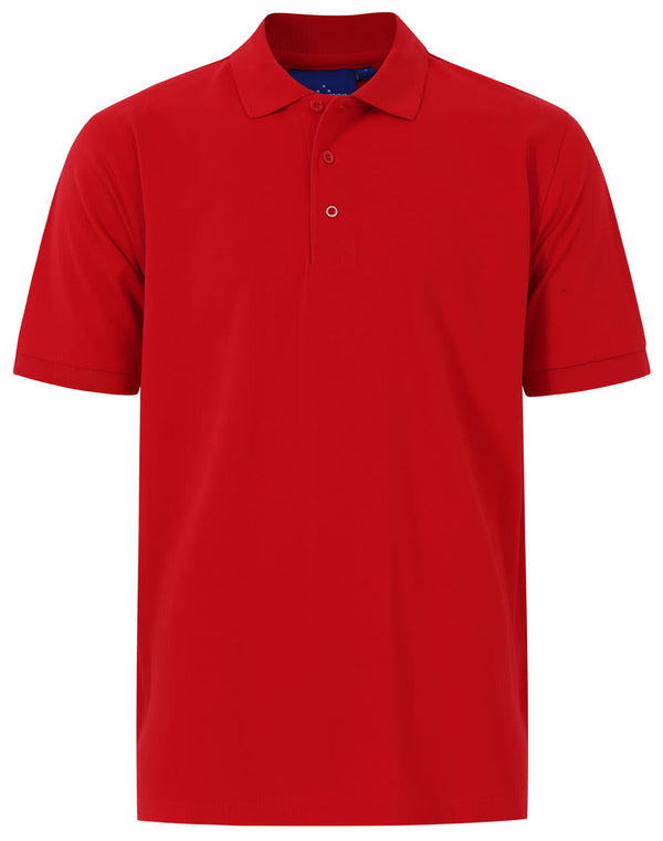 Mens cotton stretch polo [53-PS55]