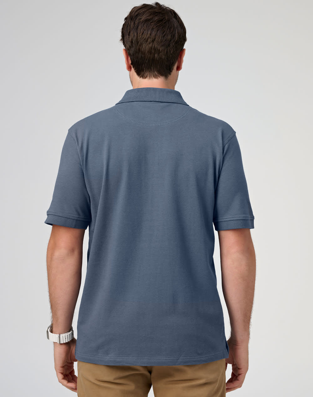 Mens cotton stretch polo [53-PS55]