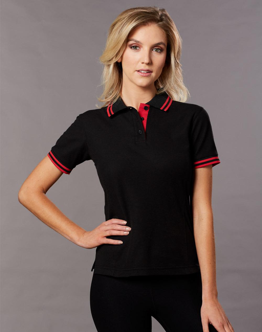 Ladies TrueDry Contrast S/S Polo [53-PS66]