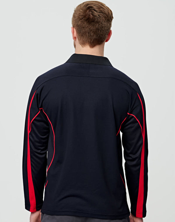Mens TrueDry Long Sleeve Polo [53-PS69]