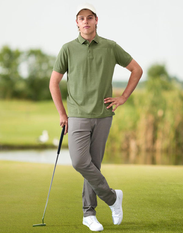 Mens Ultrafine Cotton Pique Polo [53-PS71]