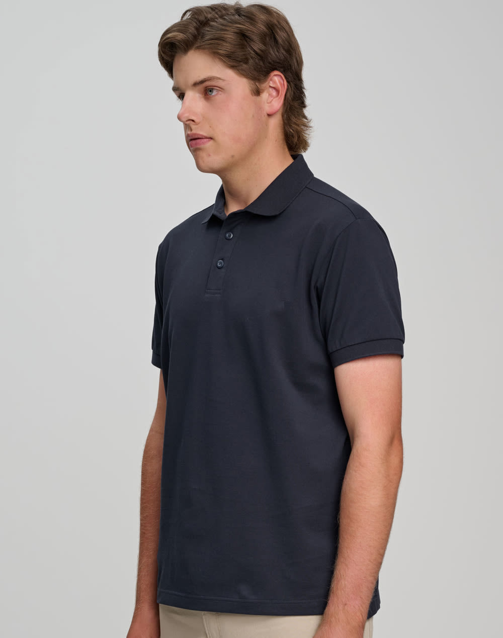 Mens Ultrafine Cotton Pique Polo [53-PS71]