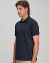Mens Ultrafine Cotton Pique Polo [53-PS71]