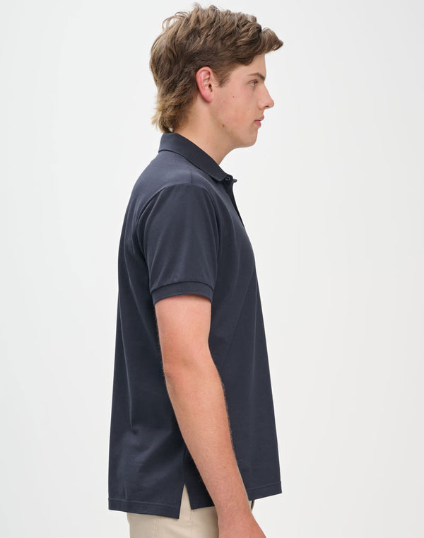 Mens Ultrafine Cotton Pique Polo [53-PS71]