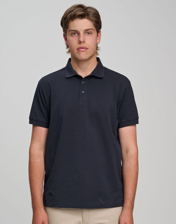 Mens Ultrafine Cotton Pique Polo [53-PS71]