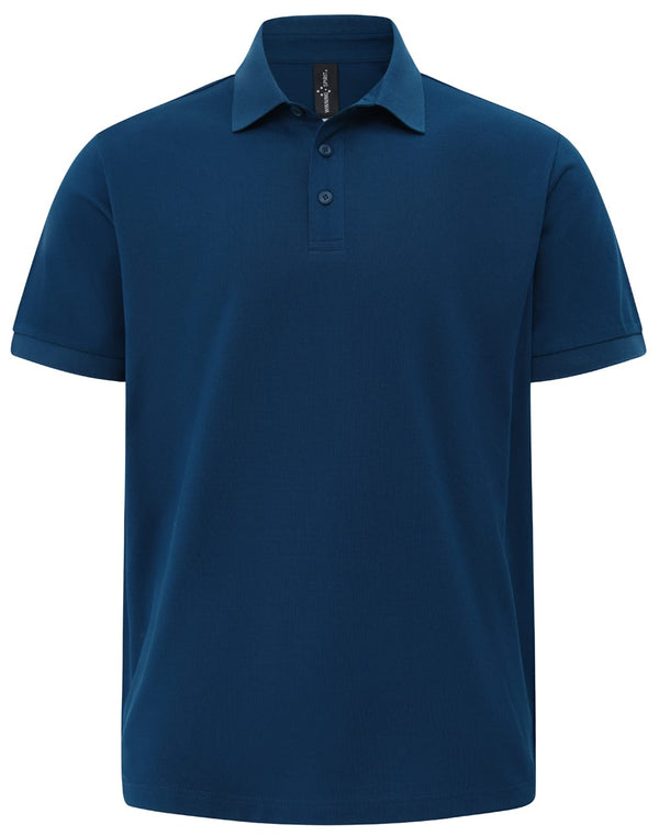 Mens Ultrafine Cotton Pique Polo [53-PS71]