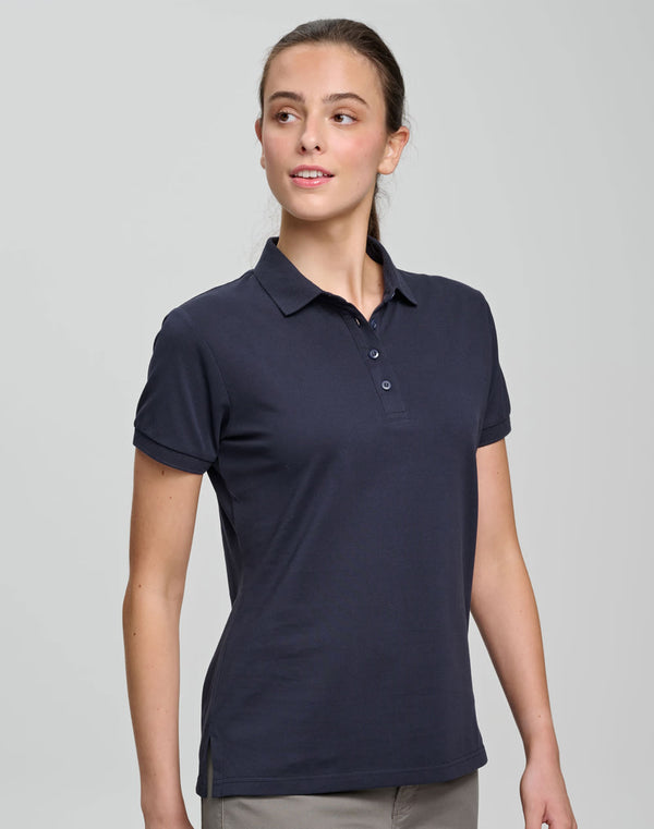 Ladies Ultrafine Cotton Pique Polo [53-PS72]
