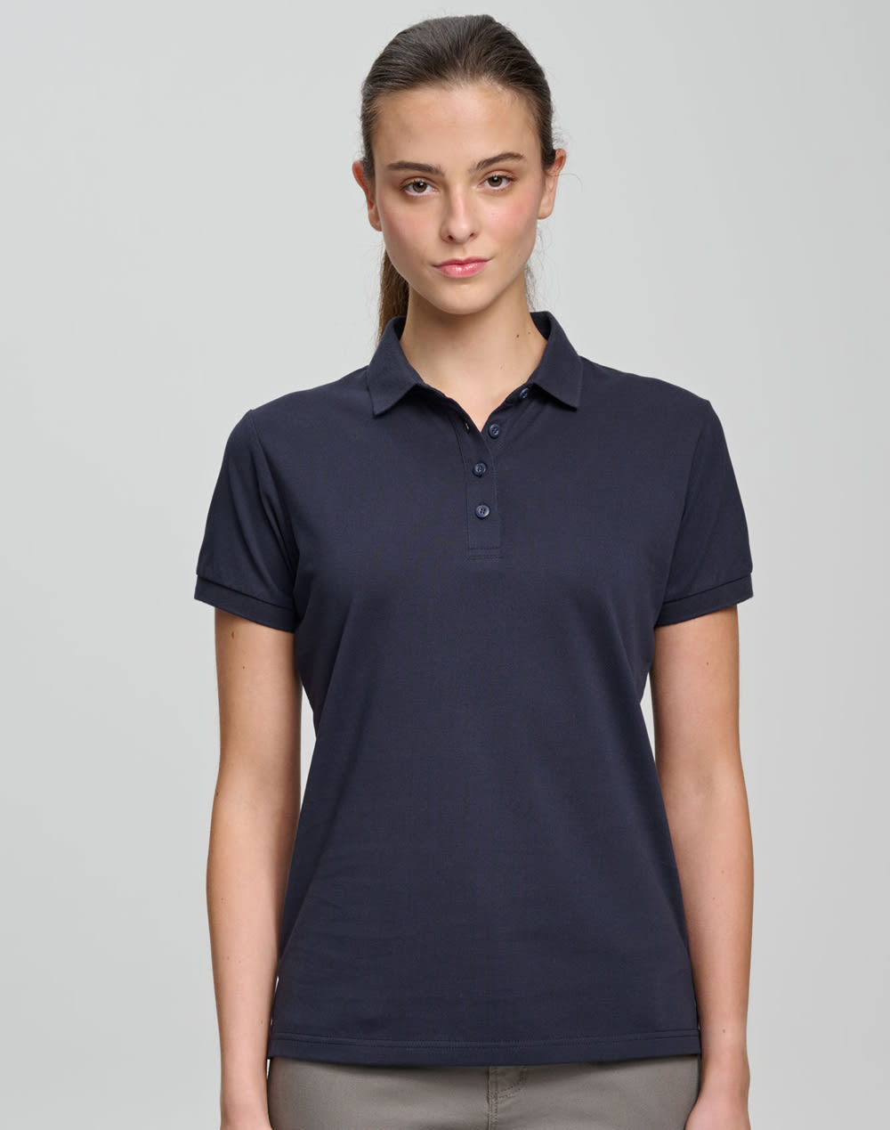Ladies Ultrafine Cotton Pique Polo [53-PS72]