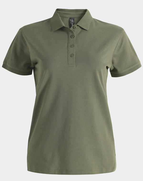 Ladies Ultrafine Cotton Pique Polo [53-PS72]
