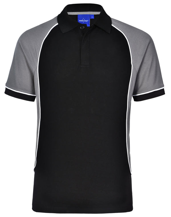 Kids TrueDry Tricolour S/S Pique Polo [53-PS77K]