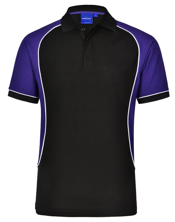 Kids TrueDry Tricolour S/S Pique Polo [53-PS77K]