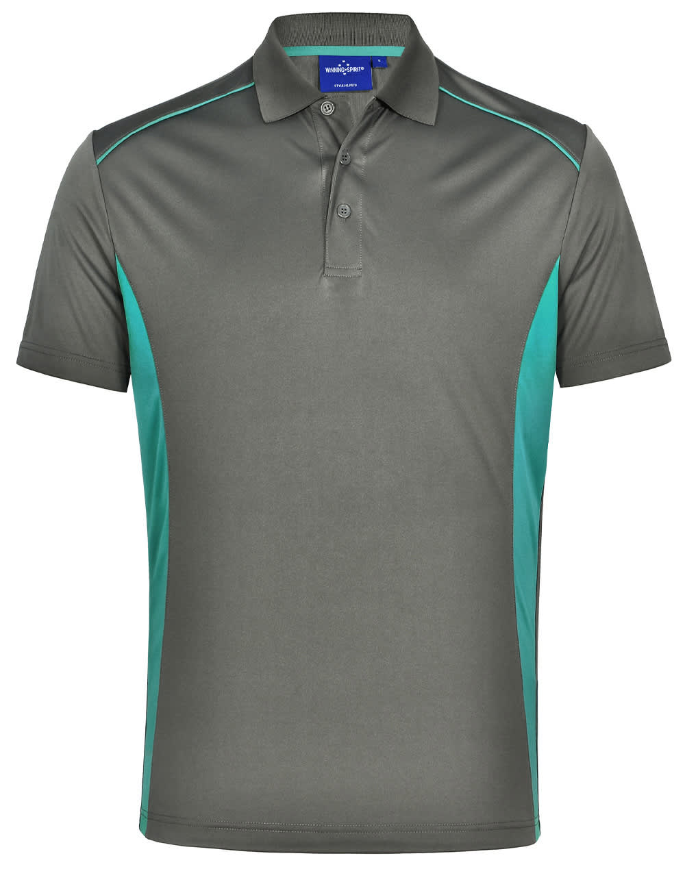 Mens Cooldry S/S Contrast Interlock Polo [53-PS79]