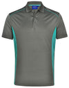 Mens Cooldry S/S Contrast Interlock Polo [53-PS79]