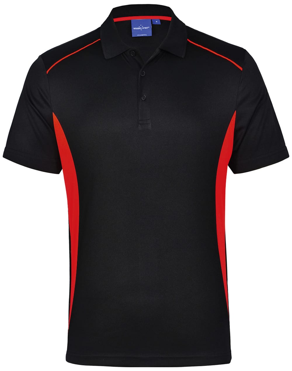 Mens Cooldry S/S Contrast Interlock Polo [53-PS79]