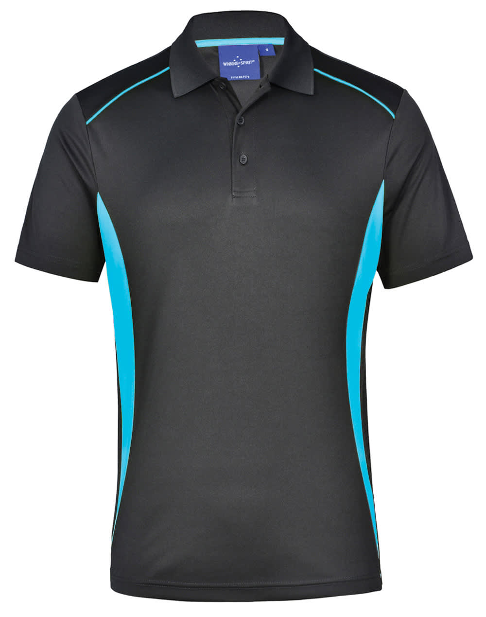 Mens Cooldry S/S Contrast Interlock Polo [53-PS79]