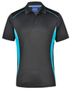 Mens Cooldry S/S Contrast Interlock Polo [53-PS79]