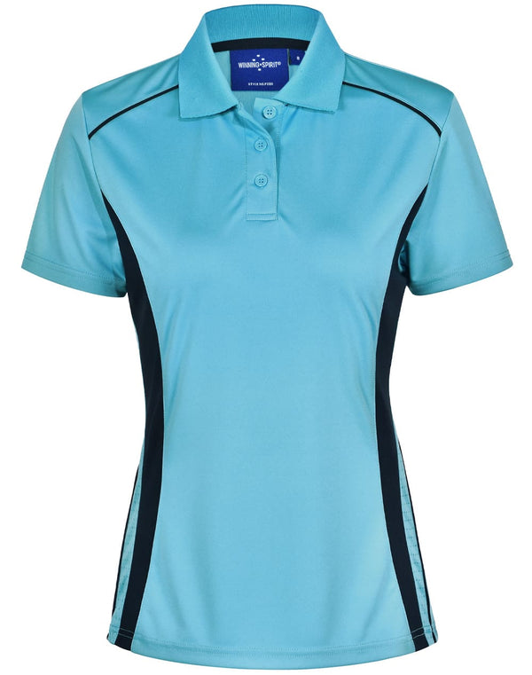 Ladies Cooldry S/S Contrast Interlock Polo [53-PS80]