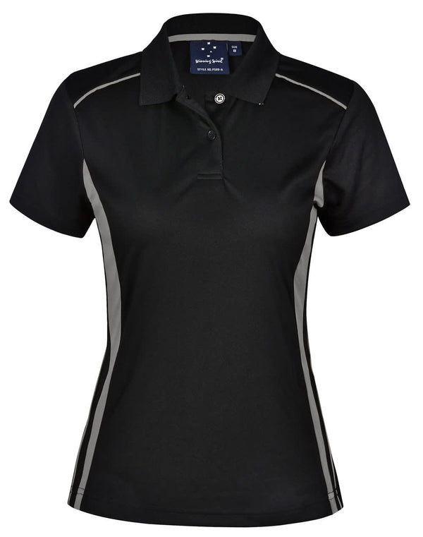 Ladies Cooldry S/S Contrast Interlock Polo [53-PS80]
