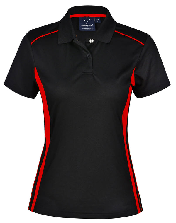 Ladies Cooldry S/S Contrast Interlock Polo [53-PS80]