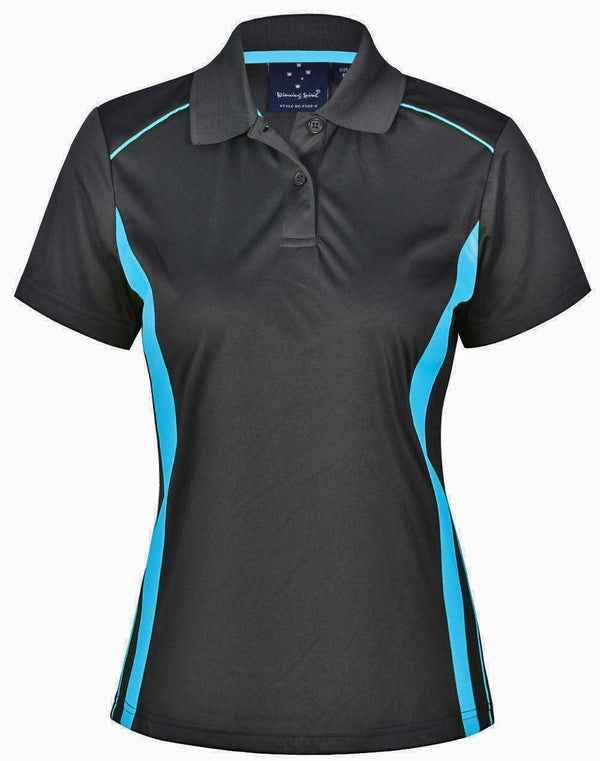 Ladies Cooldry S/S Contrast Interlock Polo [53-PS80]
