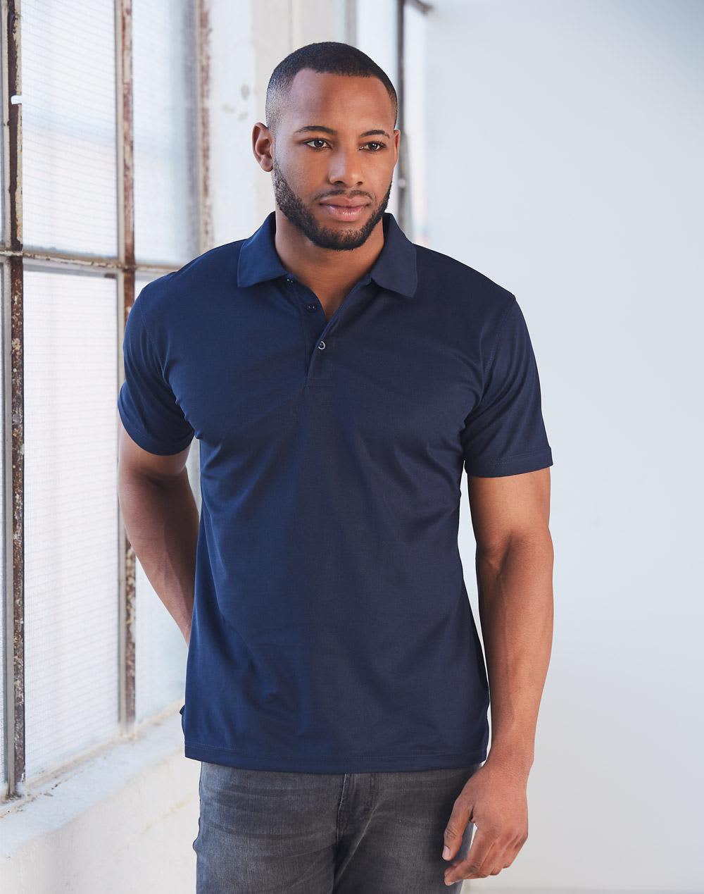 Mens Cooldry Pique Soild Colour S/S Polo [53-PS81]