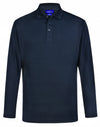 WINNING SPIRIT Lucky Bamboo Long Sleeve Polo Mens [53-PS89]