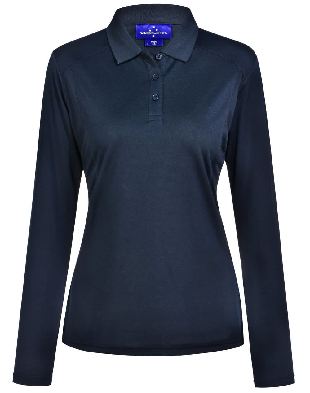 WINNING SPIRIT Lucky Bamboo Long Sleeve Polo Ladies [53-PS90]