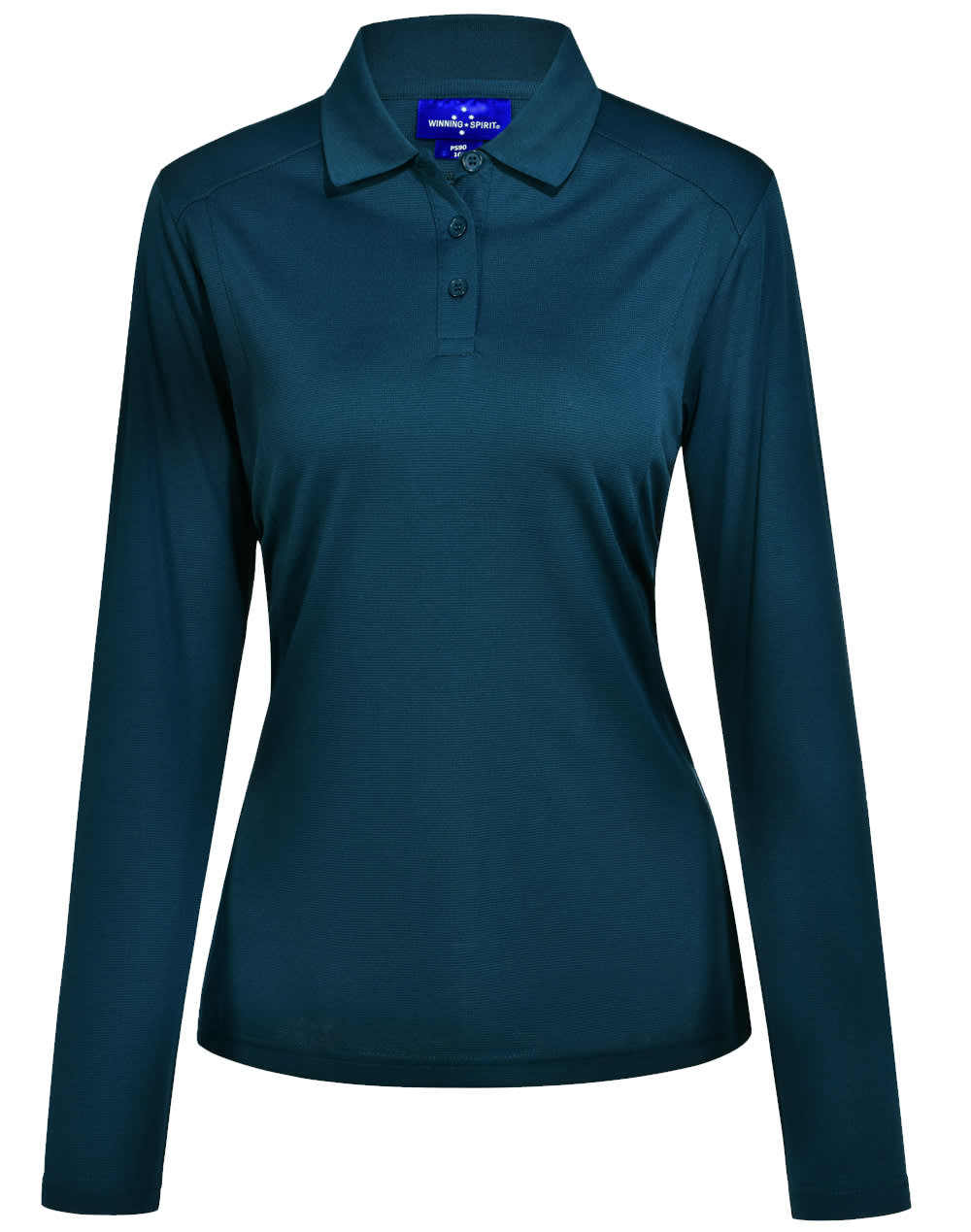 WINNING SPIRIT Lucky Bamboo Long Sleeve Polo Ladies [53-PS90]