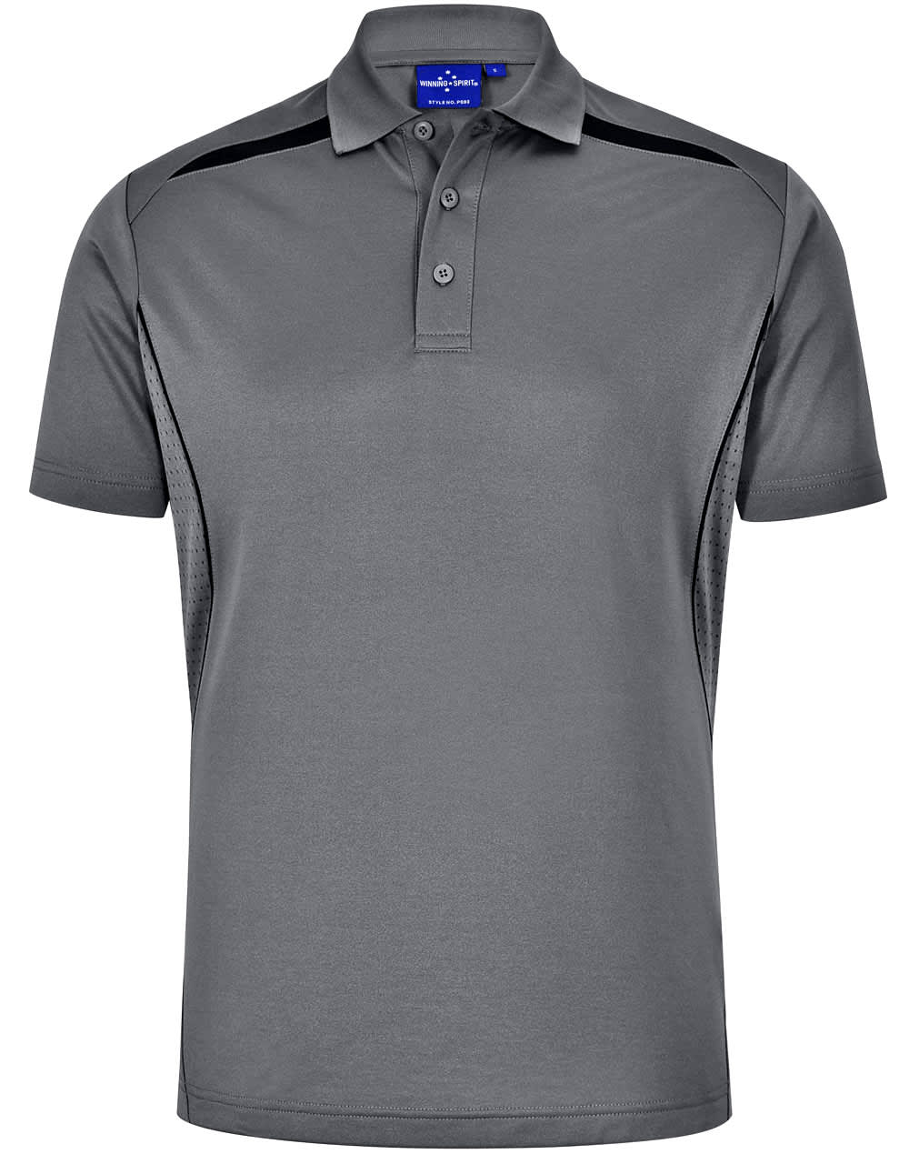 WINNING SPIRIT Mens Sustainable Poly/Cotton Contrast SS Polo [53-PS93]