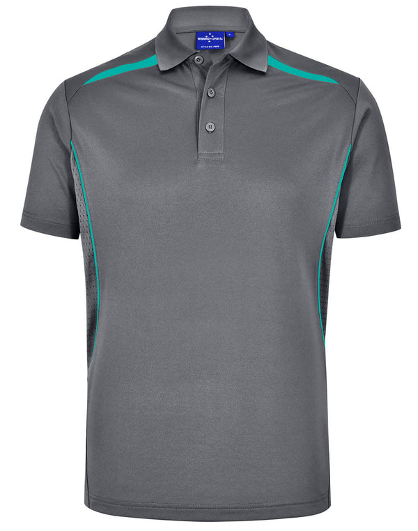 WINNING SPIRIT Mens Sustainable Poly/Cotton Contrast SS Polo [53-PS93]