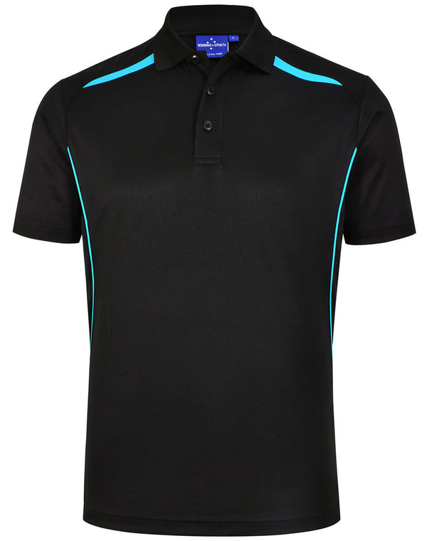 WINNING SPIRIT Mens Sustainable Poly/Cotton Contrast SS Polo [53-PS93]