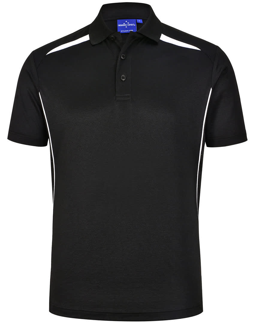 WINNING SPIRIT Mens Sustainable Poly/Cotton Contrast SS Polo [53-PS93]