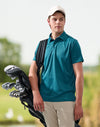 Mens Sustainable Jacquard Knit S/S Polo [53-PS95]