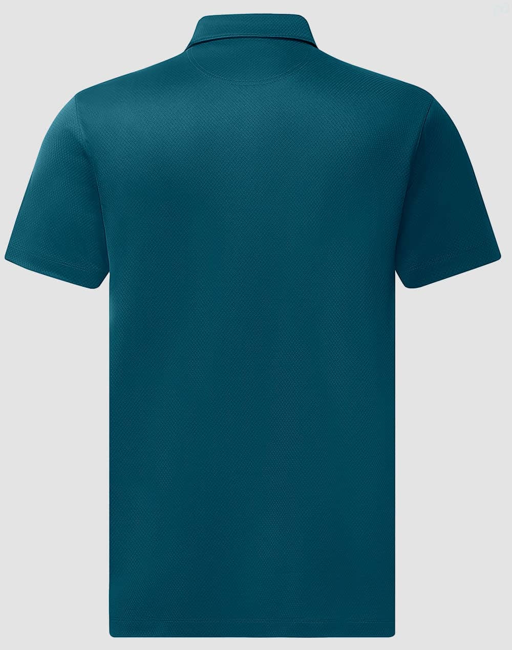 Mens Sustainable Jacquard Knit S/S Polo [53-PS95]
