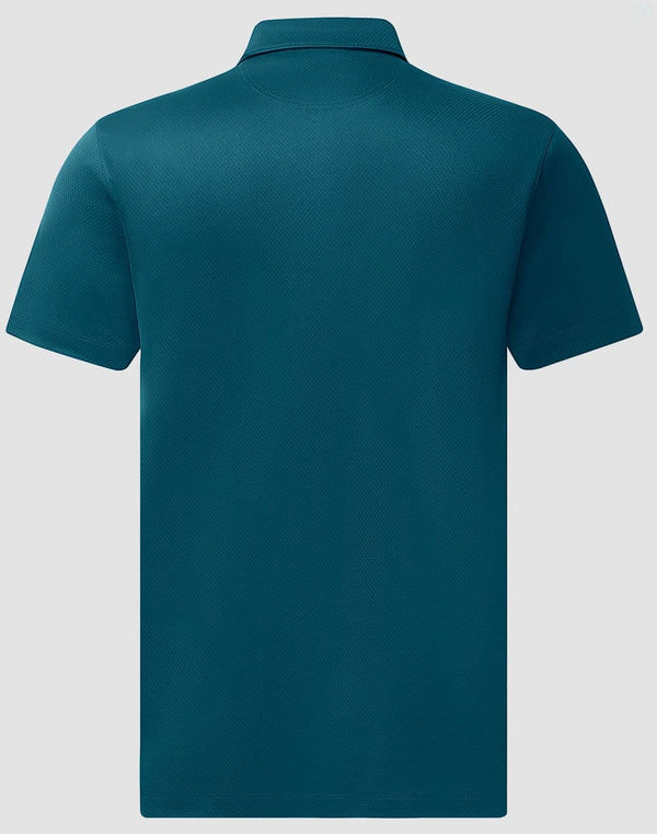 Mens Sustainable Jacquard Knit S/S Polo [53-PS95]