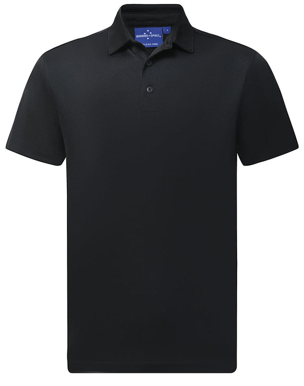 Mens Sustainable Jacquard Knit S/S Polo [53-PS95]