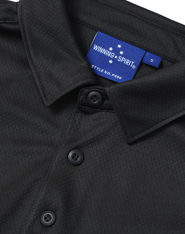 Mens Sustainable Jacquard Knit S/S Polo [53-PS95]