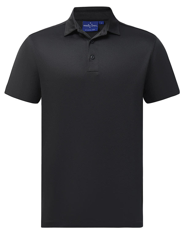 Mens Sustainable Jacquard Knit S/S Polo [53-PS95]