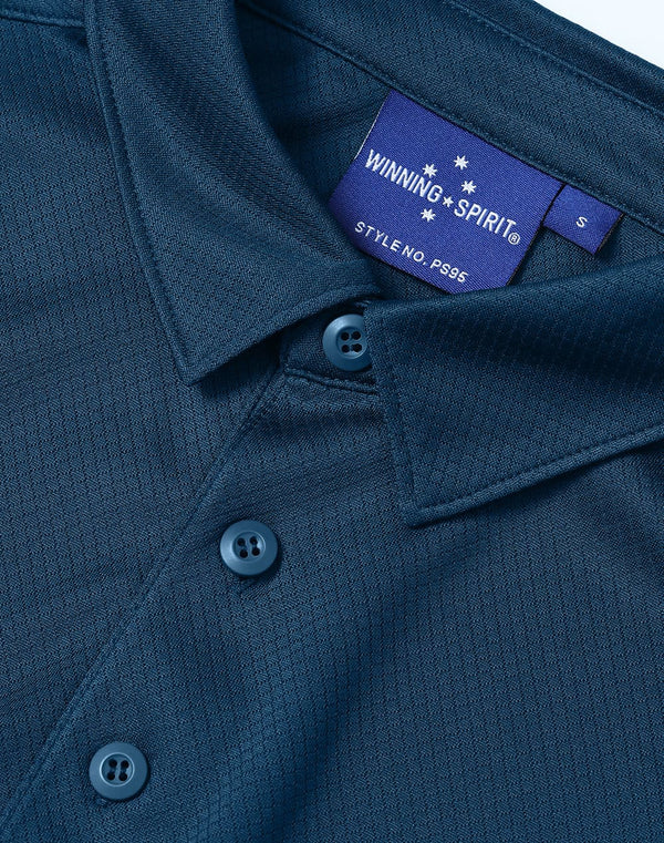 Mens Sustainable Jacquard Knit S/S Polo [53-PS95]