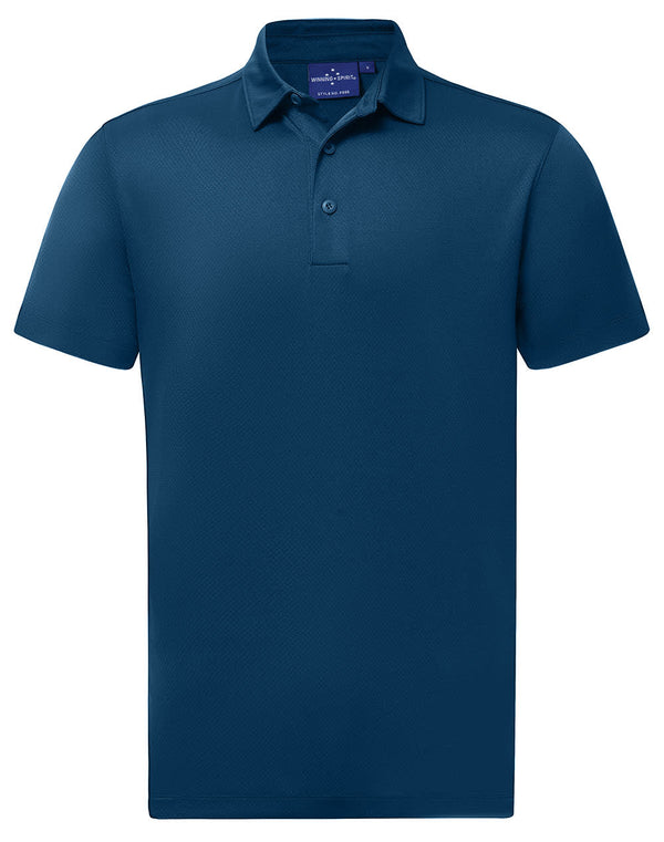 Mens Sustainable Jacquard Knit S/S Polo [53-PS95]