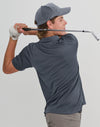 Mens Sustainable Jacquard Knit S/S Polo [53-PS95]