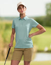 Ladies Sustainable Jacquard Knit S/S Polo [53-PS96]