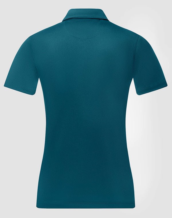 Ladies Sustainable Jacquard Knit S/S Polo [53-PS96]