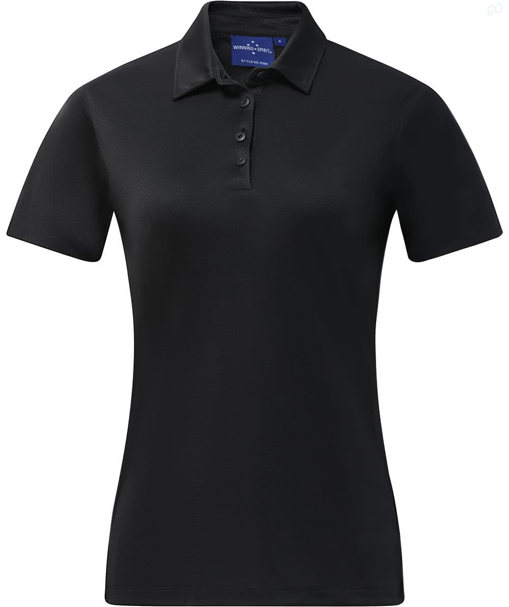 Ladies Sustainable Jacquard Knit S/S Polo [53-PS96]