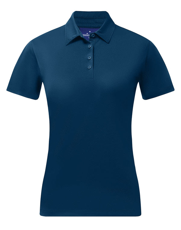 Ladies Sustainable Jacquard Knit S/S Polo [53-PS96]