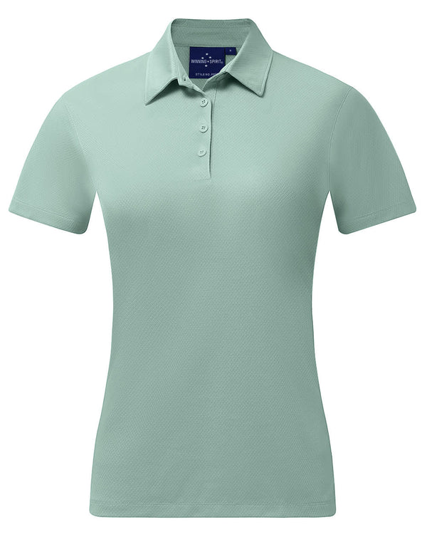 Ladies Sustainable Jacquard Knit S/S Polo [53-PS96]