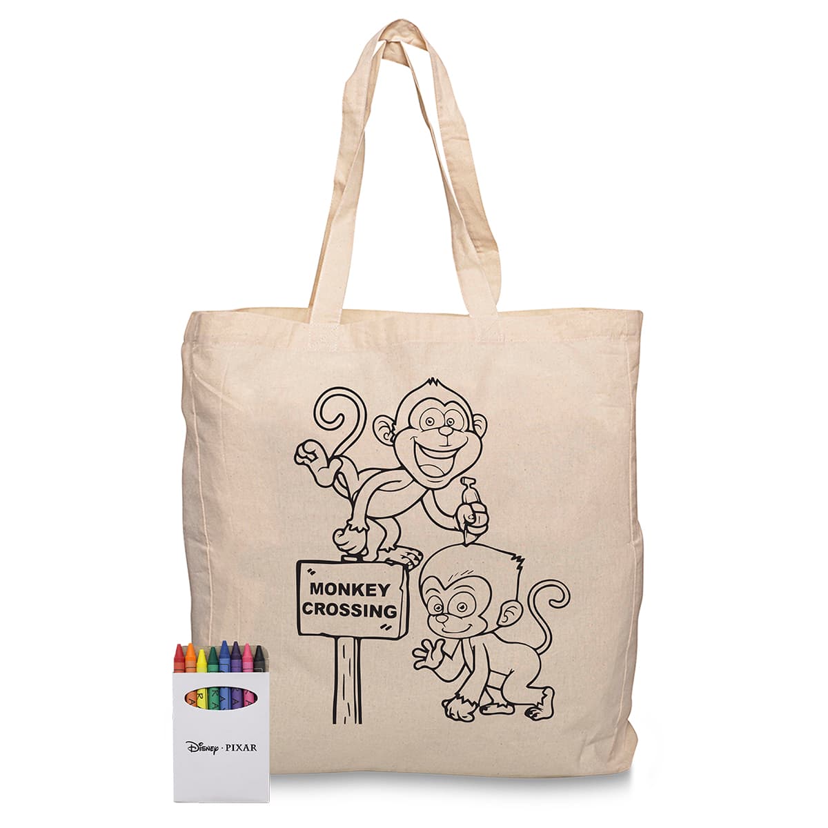 Squiggle Calico bag  Crayon set [11-RB1019S]