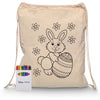 Squiggle Calico Drawstring Bag  Crayon set [11-RB1020S]