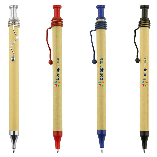 Spiral Recycled Cardboard Pen [19-RCP002]
